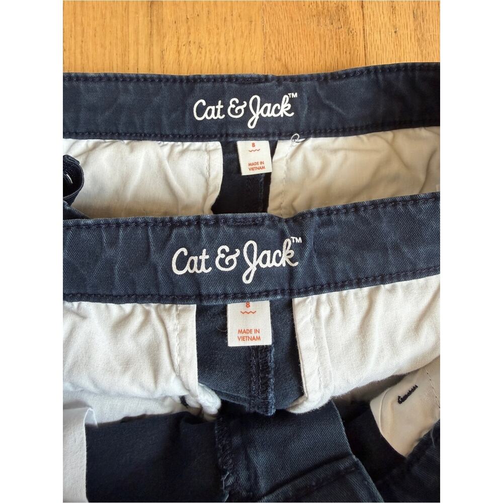 Bundle Cat & Jack Navy Blue Straight-Leg Chinos Boys Size 8 - Picture 6 of 10